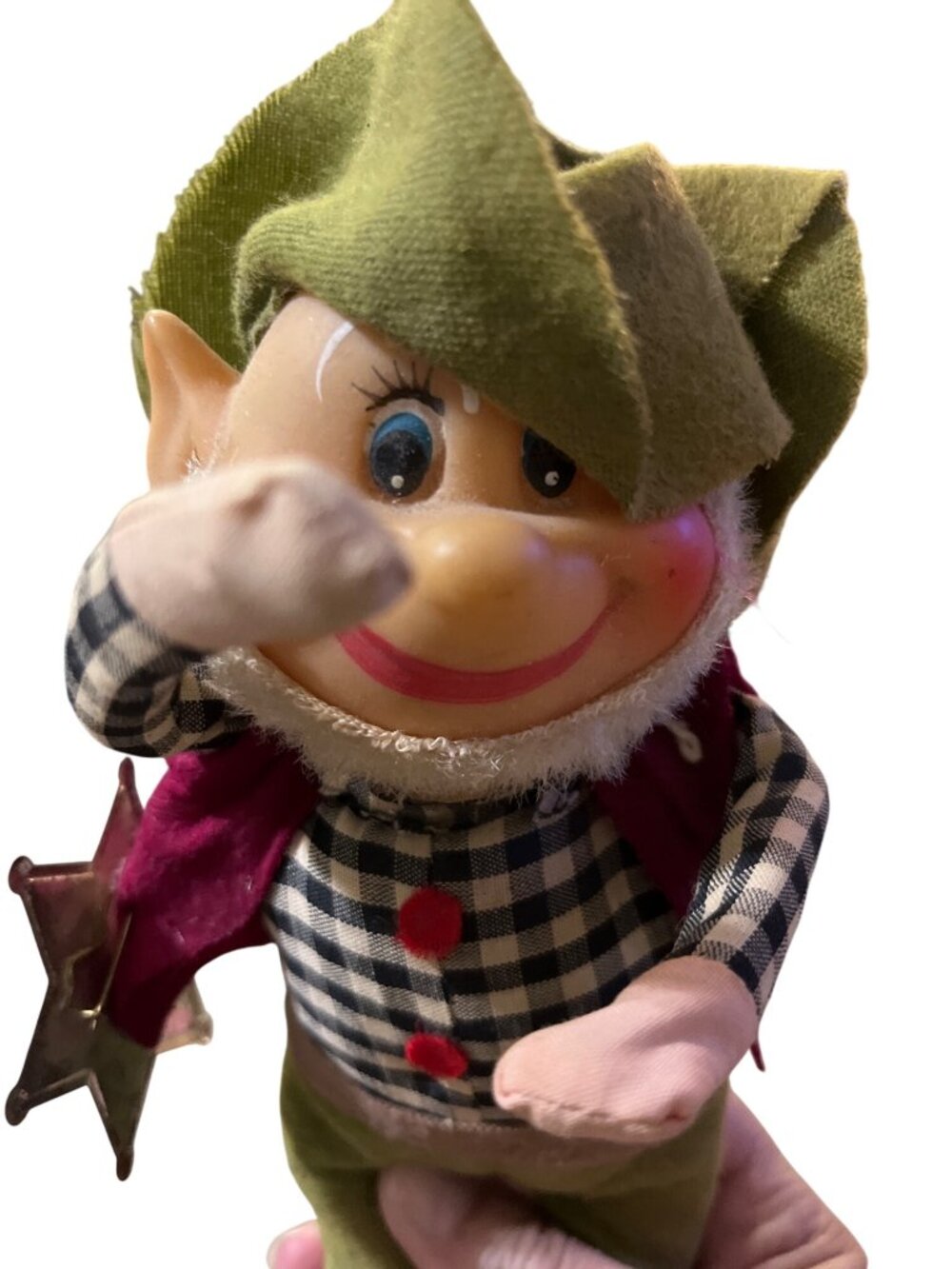 Vintage Lazy R Deputy Pixie Hillbilly Elf Holding Star Figure Used - Picture 5 of 8
